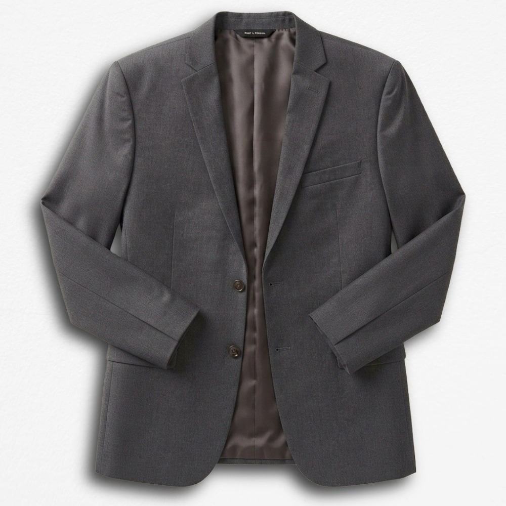 Lauren Ralph Lauren Mens 20R Charcoal Grey Two Button Blazer Sport Coat